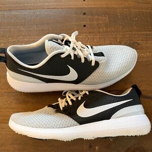 Nike Roshe G Golf Shoes Mens 12 Spikeless Grey Black White CD6065-015